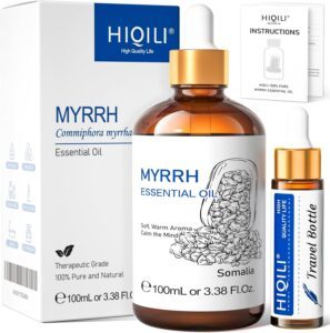 Hiqili Myrrh Essential Oil, For Skin, Masssge, Pai