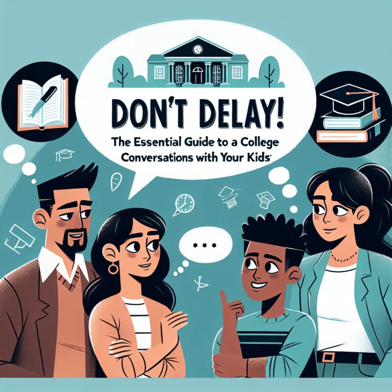 Don’t Delay! The Essential Guide to Early College Conversations with