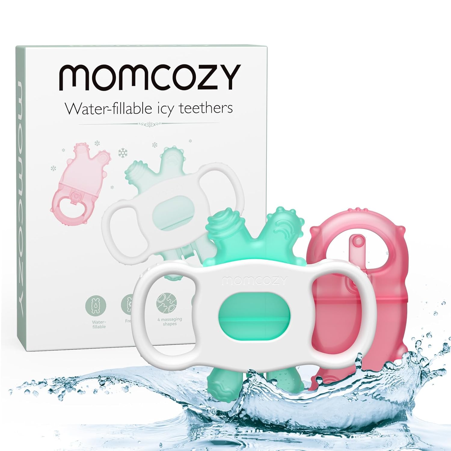 Momcozy Baby Teether Toys, Water Fillabl