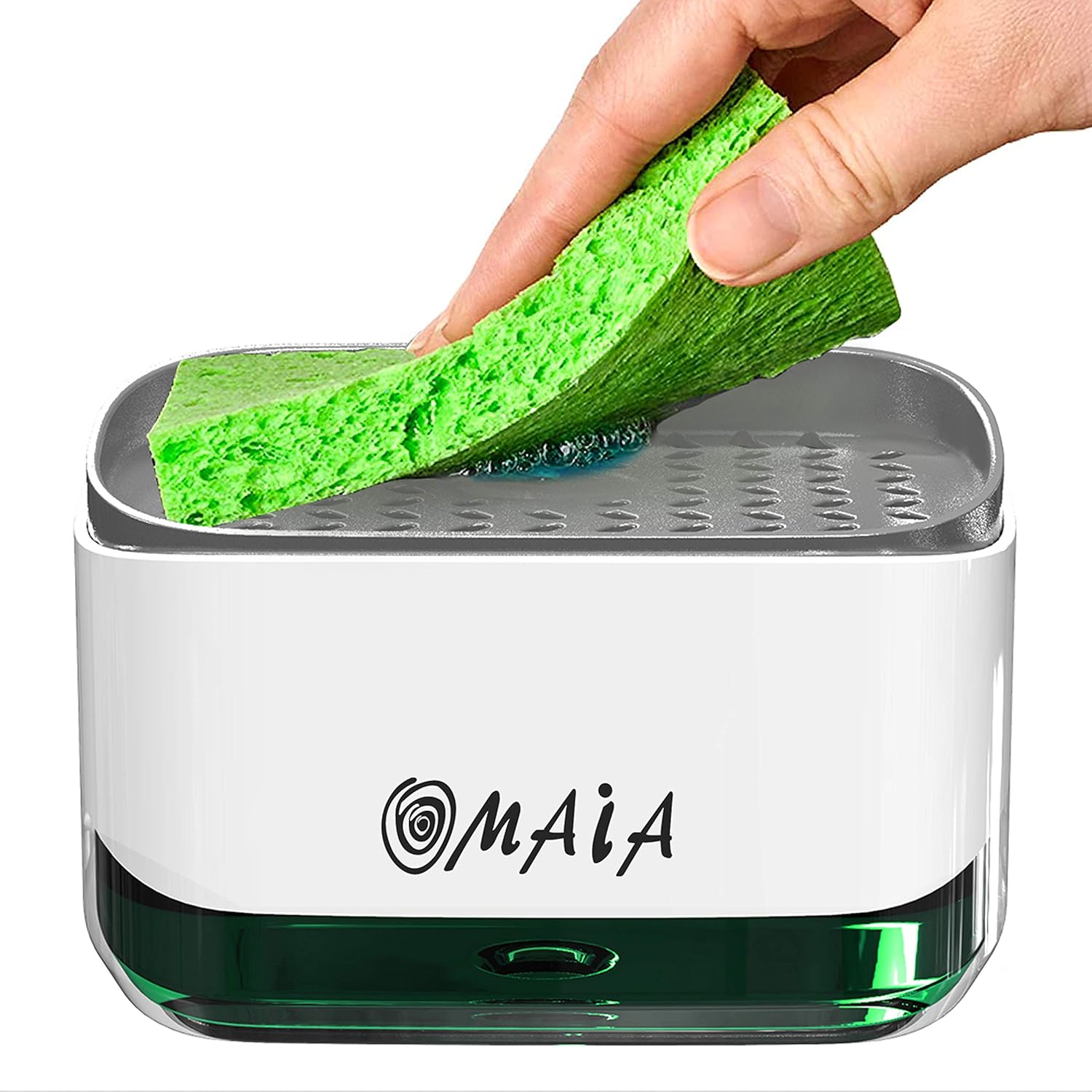 OMAIA in Dish Soap Dispenser with Sponge Holder dishwa