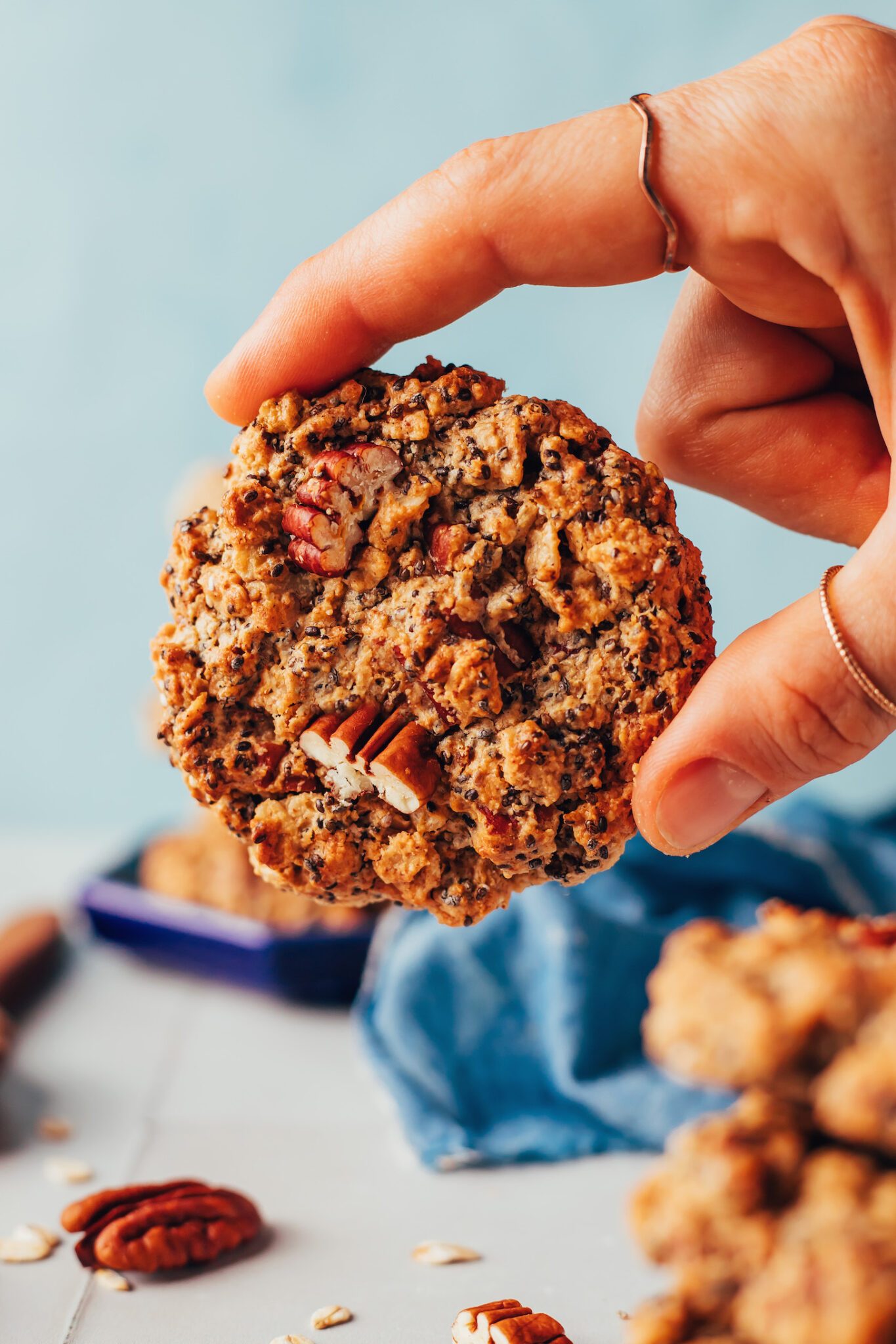 Flourless Chai Spiced Oatmeal Cookies Bowl jpg