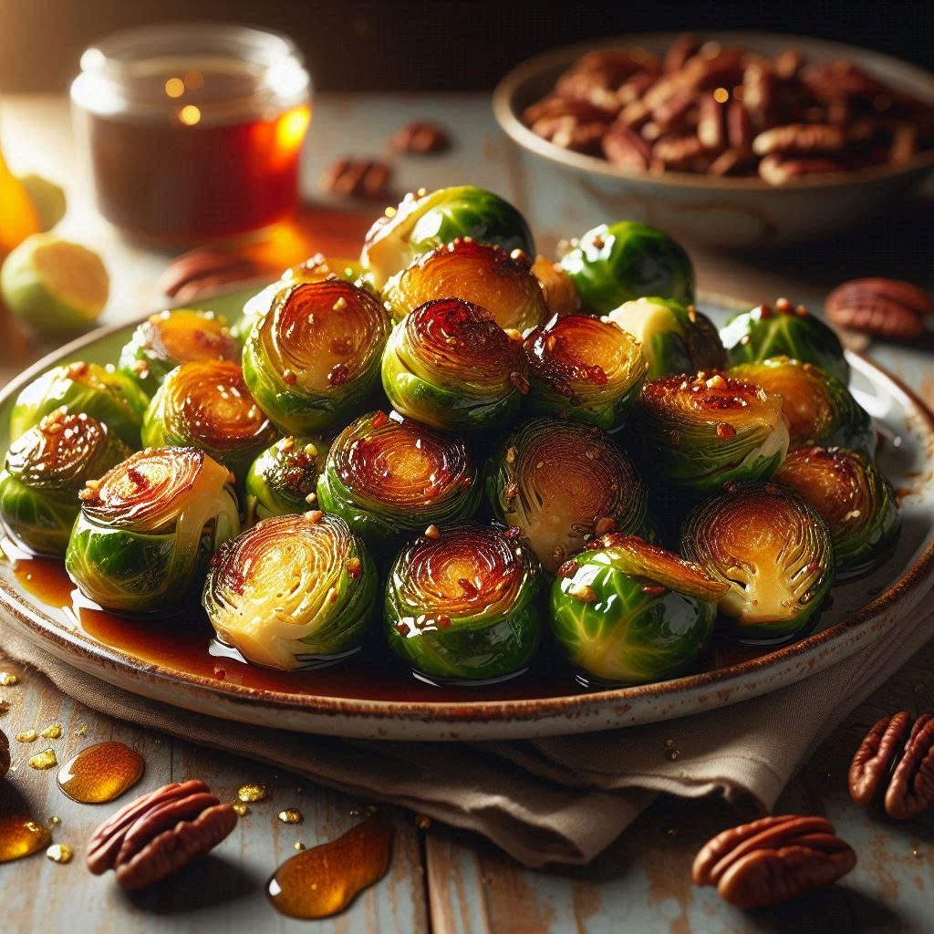 maple roasted Brussels sprouts