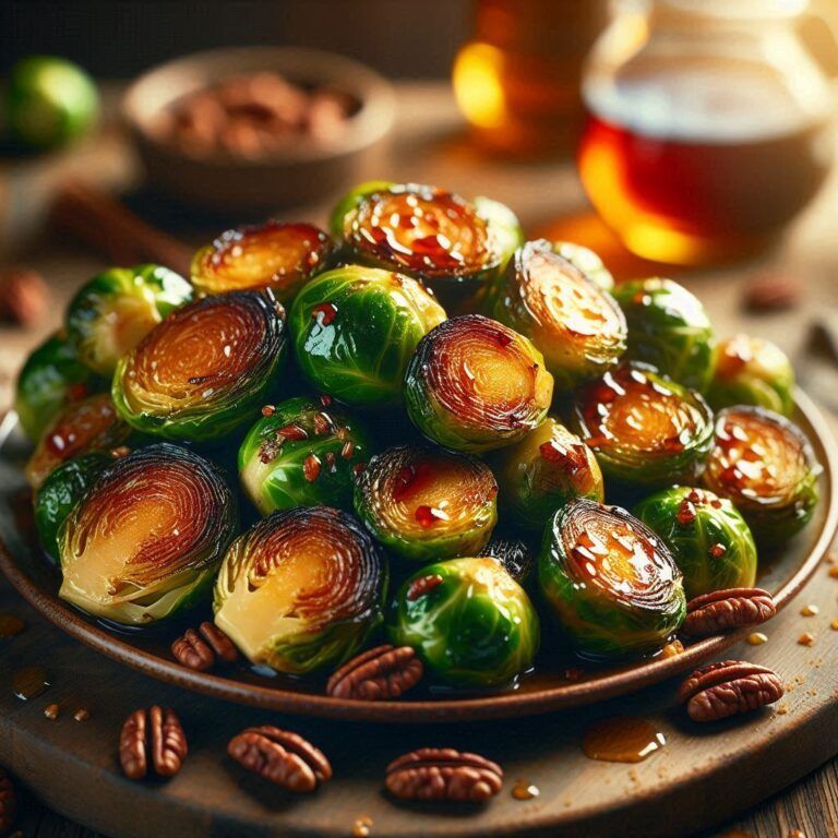 maple roasted Brussels sprouts