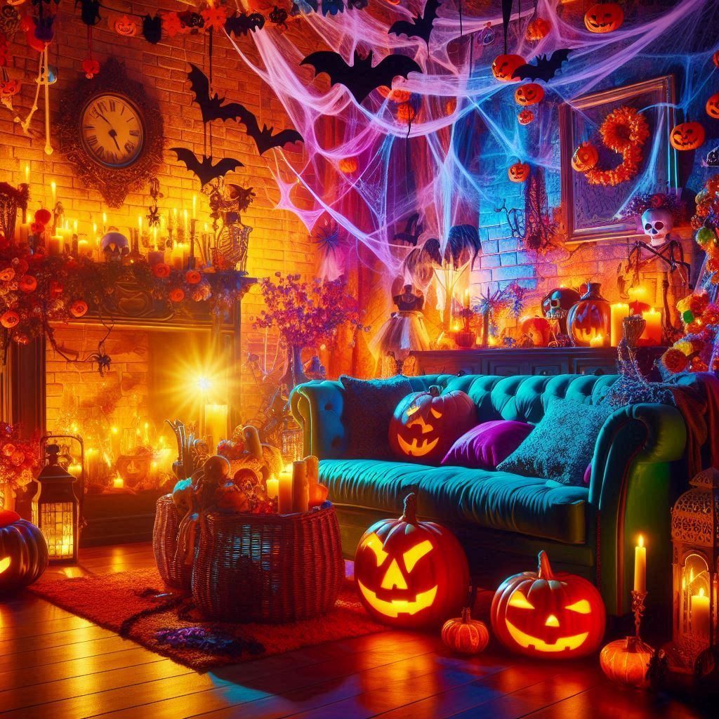 spooky indoor Halloween