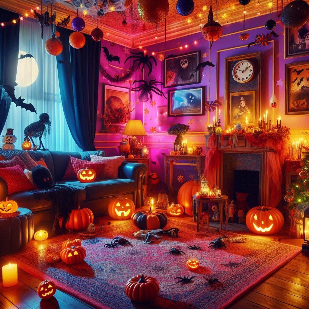 spooky indoor Halloween