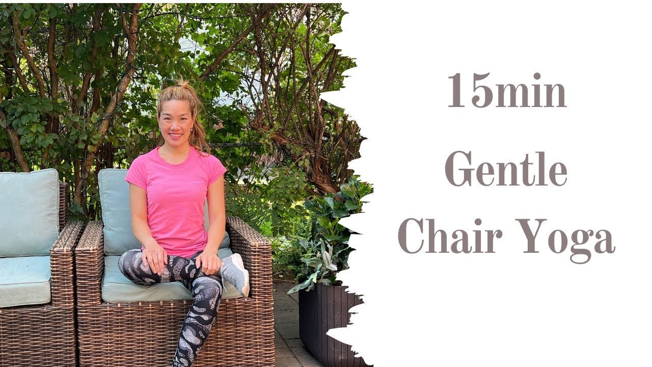 MINUTE GENTLE CHAIR YOGA on my "noisy" patio!