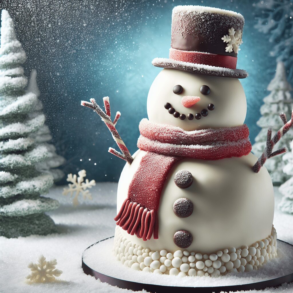 Snowman Cake