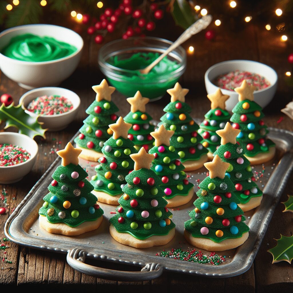 No-Bake Christmas Tree Cookies