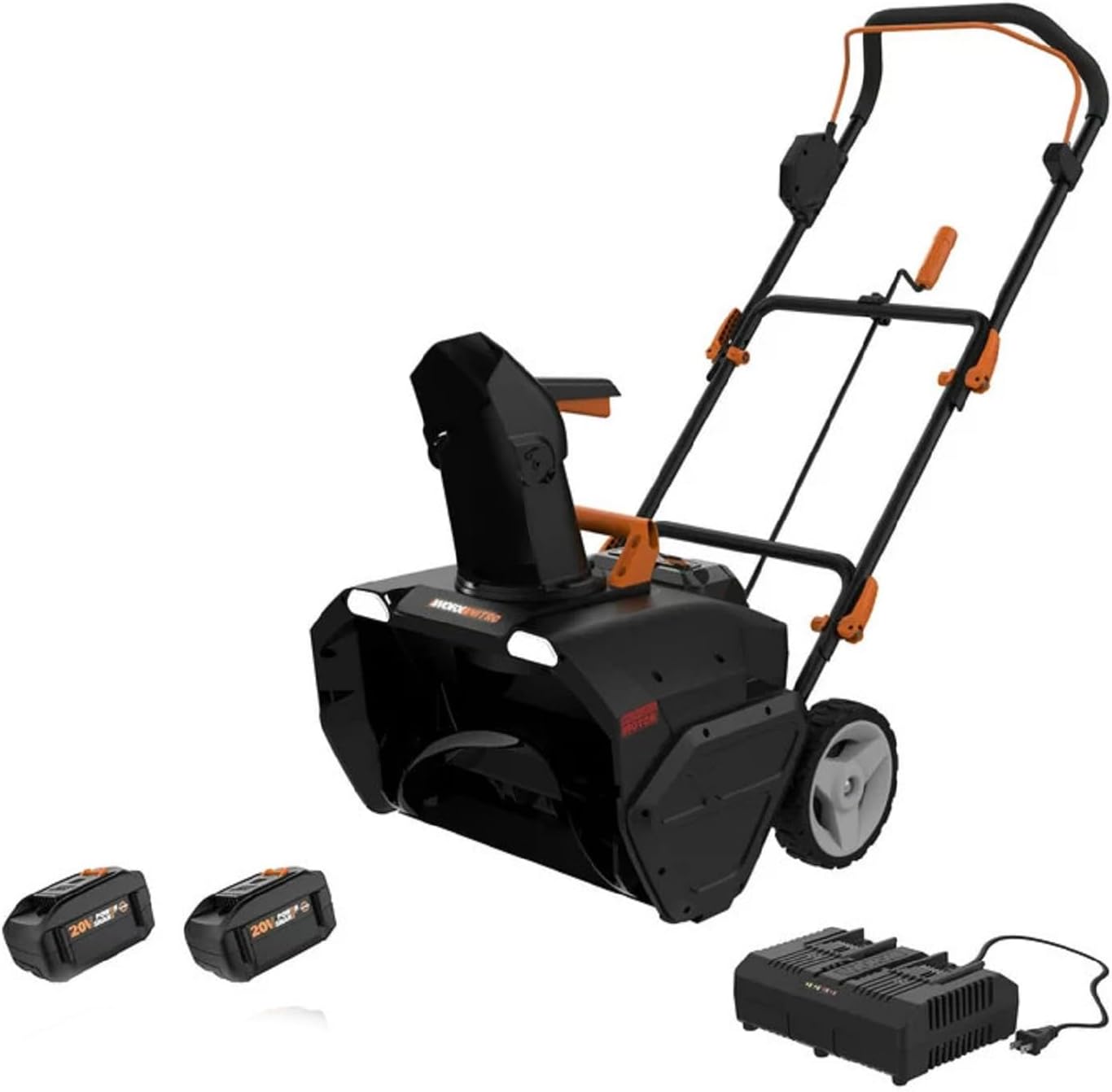 Worx V " Cordless Snow Blower Power Share with Brushless