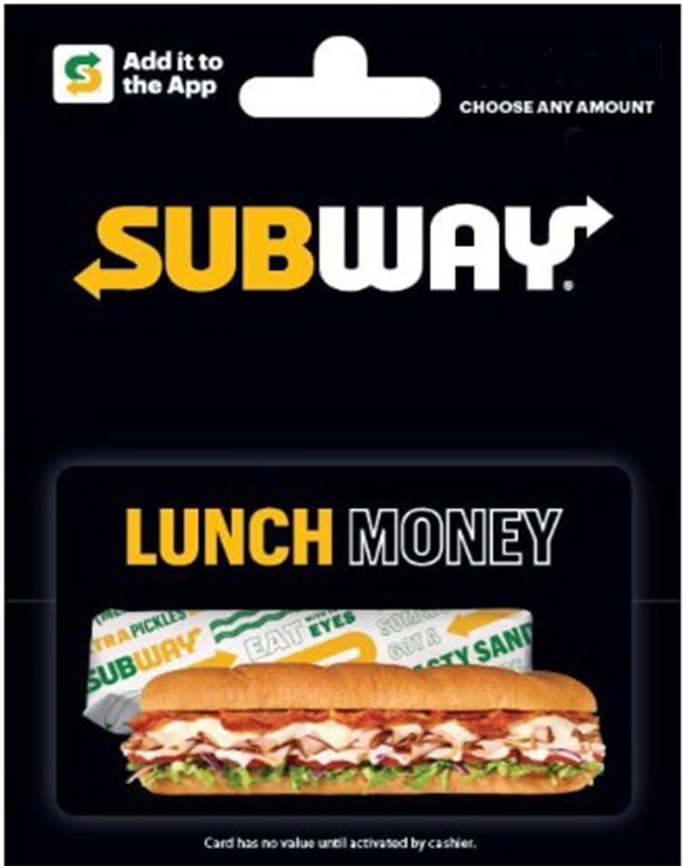 Subway Gift Card