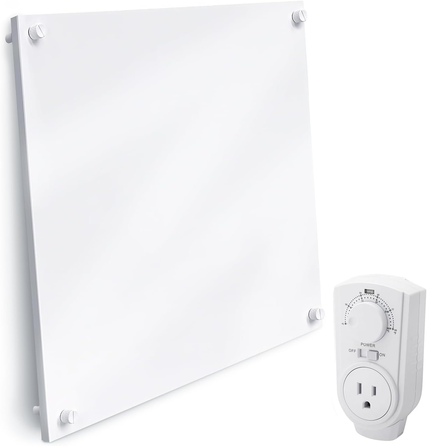 EconoHome Wall Heater Panel with Thermostat Electric Wall