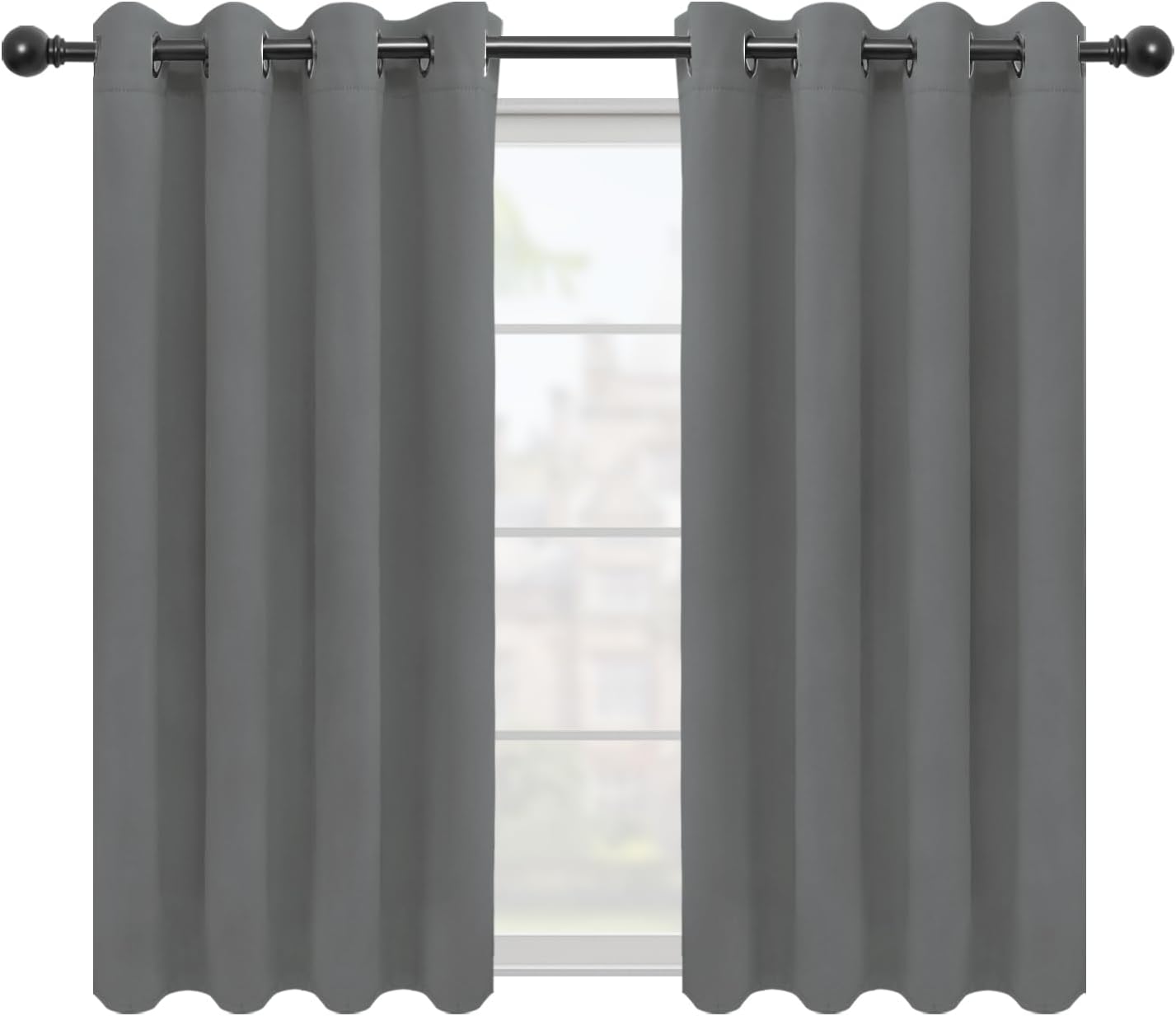 Easy Going Blackout Curtains for Bedroom, Solid Thermal Insu