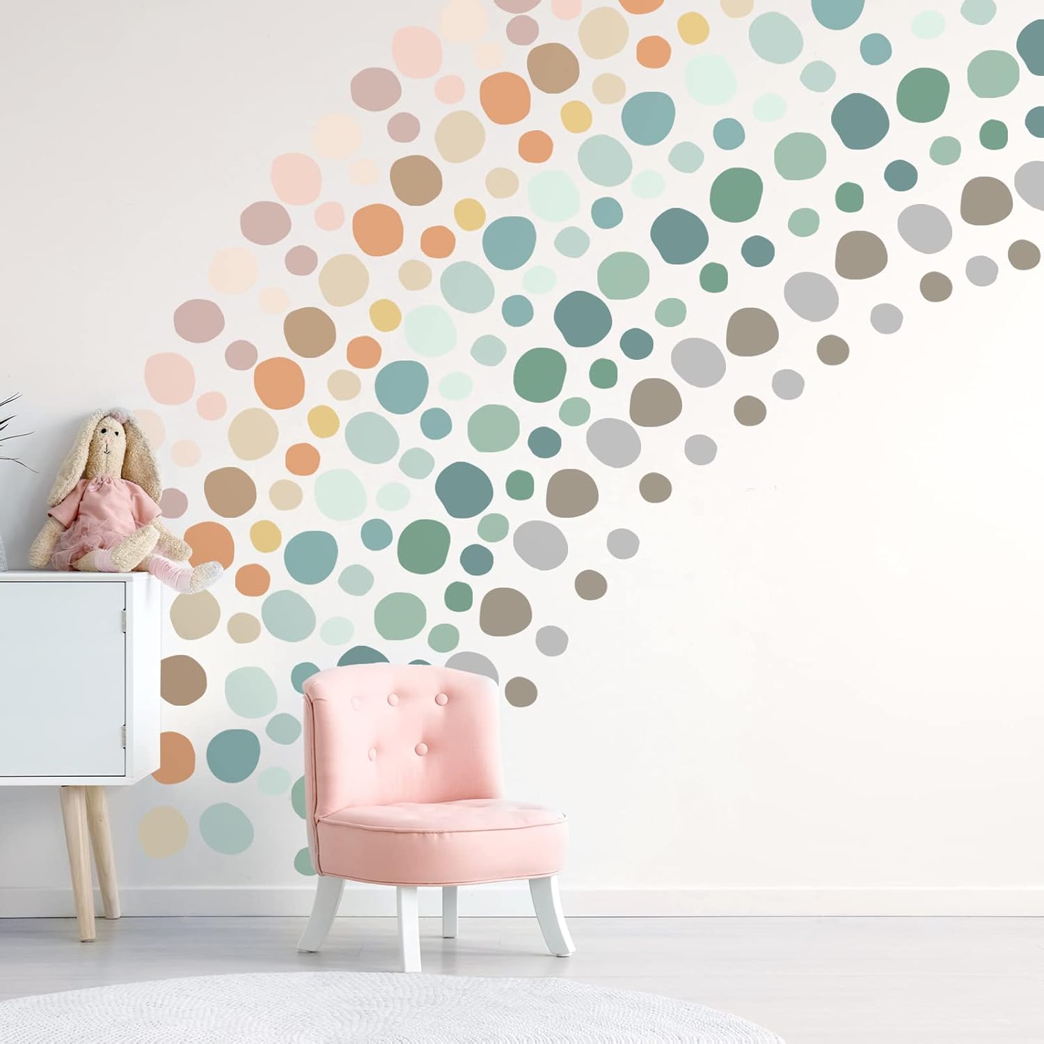 Epakh Pcs Polka Dots Wall Decal Playroom Wall Decor