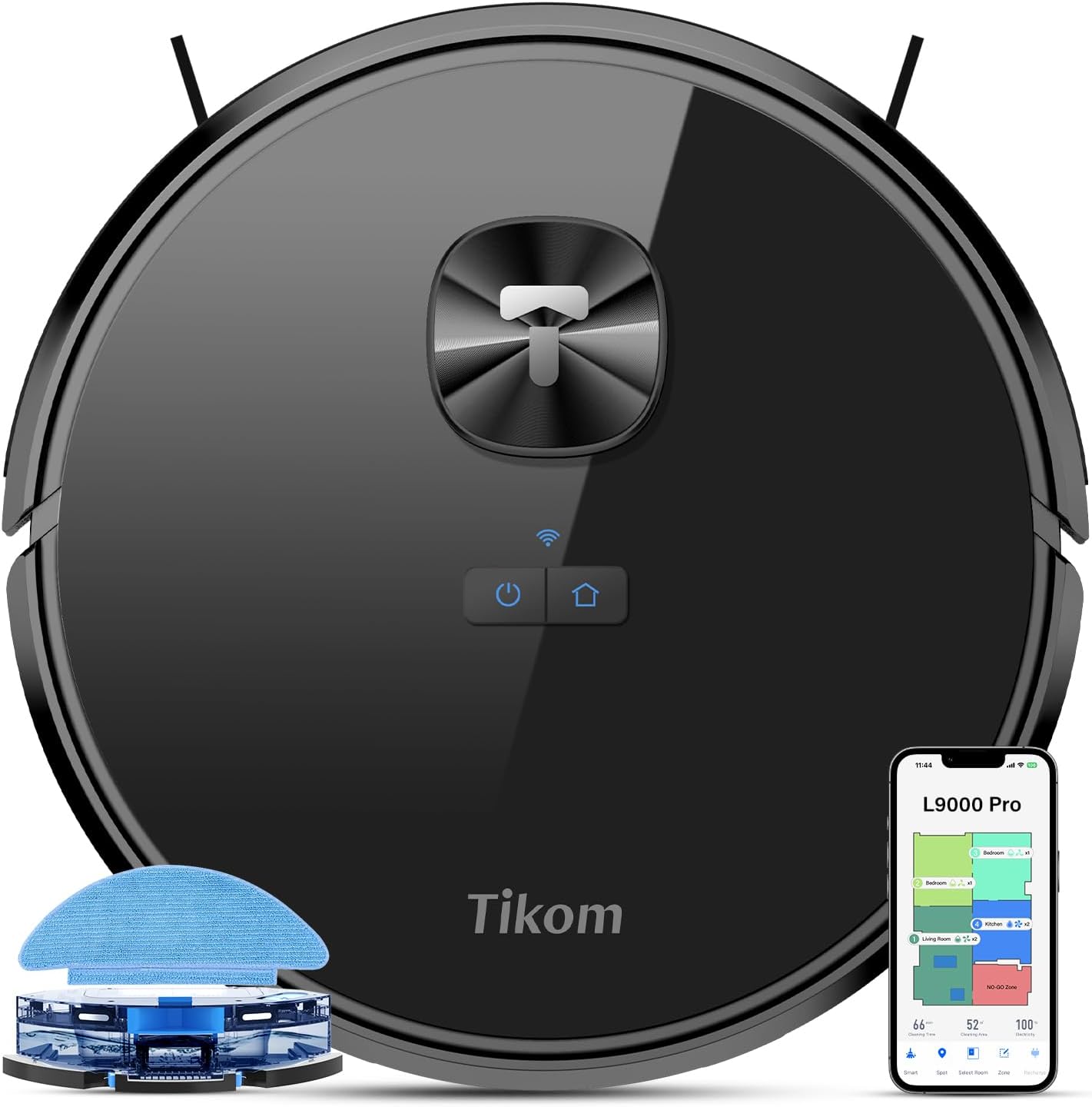 Tikom Robot Vacuum and Mop Cleaner L Pro, Pa Suction