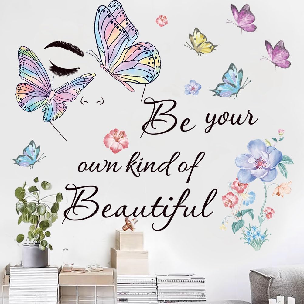 Inspirational Quote Wall Decal Be Your Own Kind of Beautiful