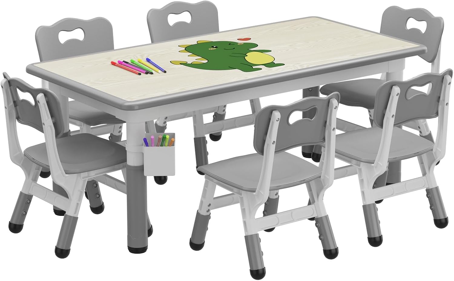 GAOMON Kids Table and Chairs Set with Storage Box,