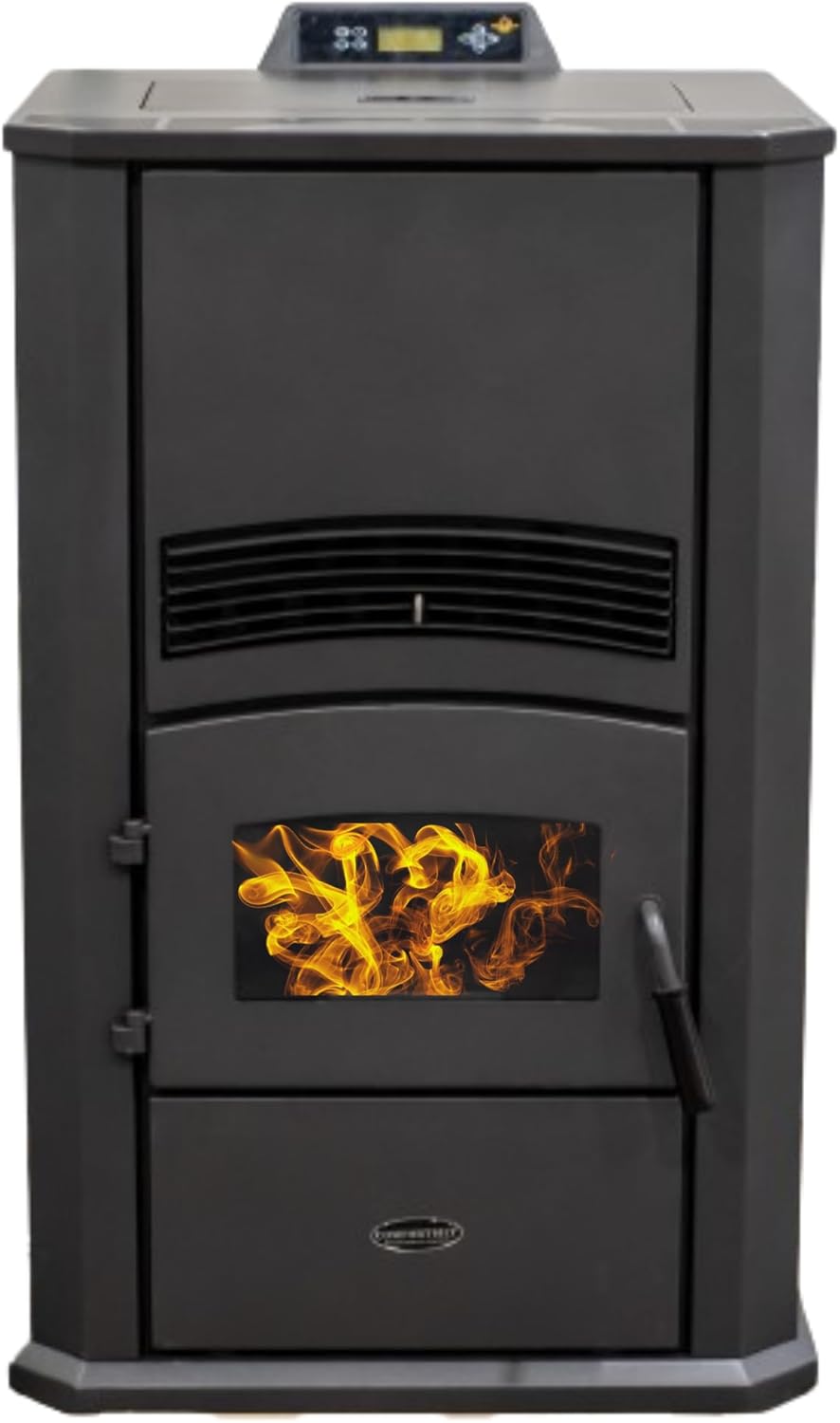 HP Alpine Modern Pellet Stove SQFT Heating Hopper