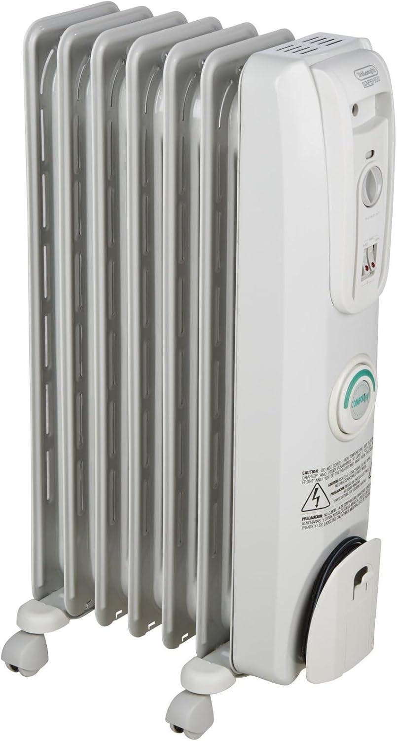 De'Longhi Oil filled Radiator Heater, W Electric Space H