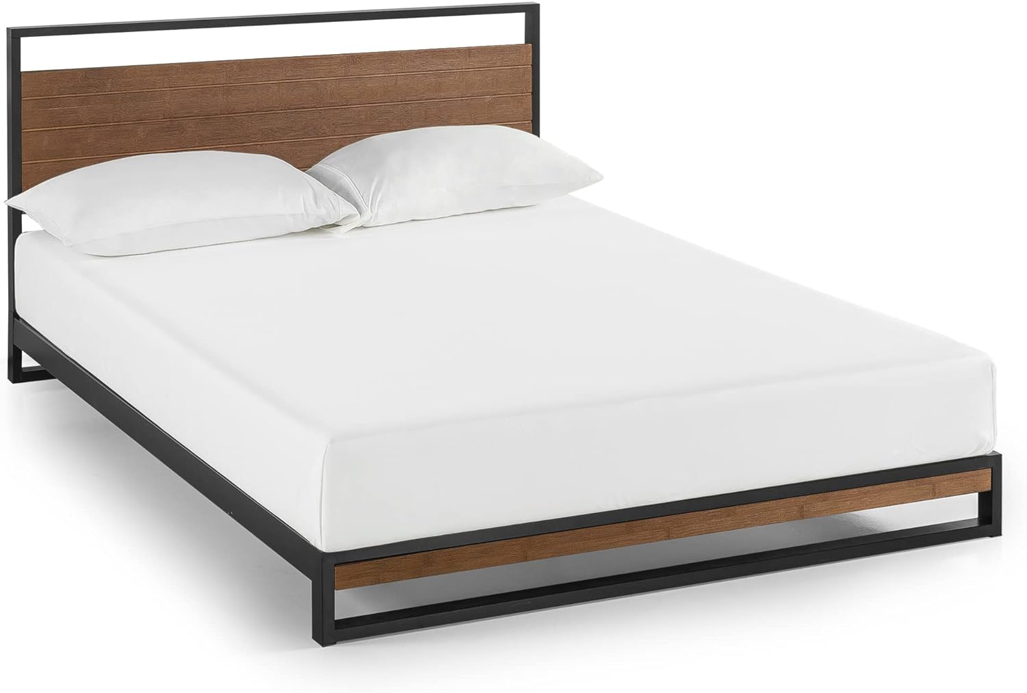 ZINUS Suzanne Inch Bamboo and Metal Platform Bed Frame