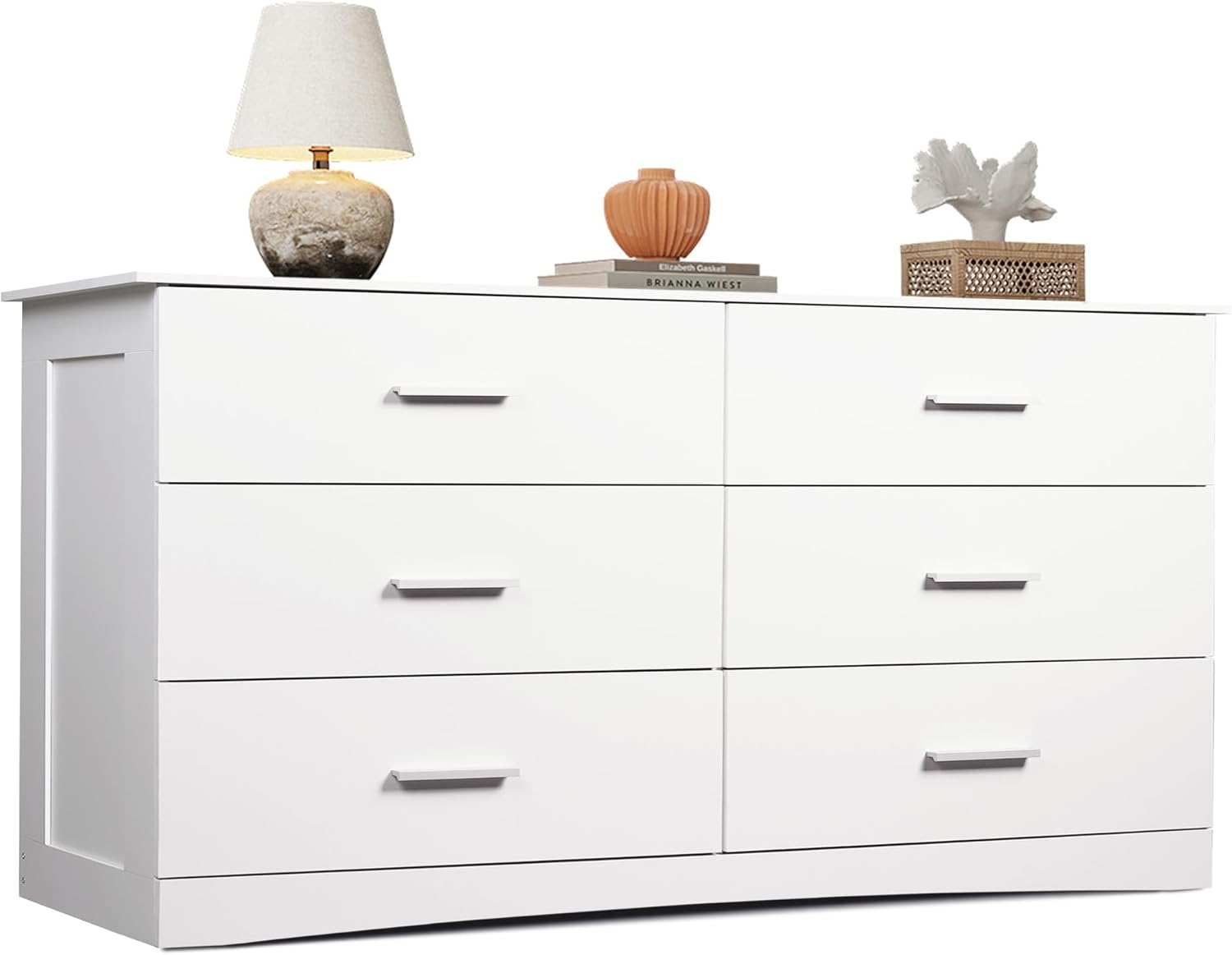 WLIVE Wood Dresser for Bedroom, Wide Chest of Drawers with