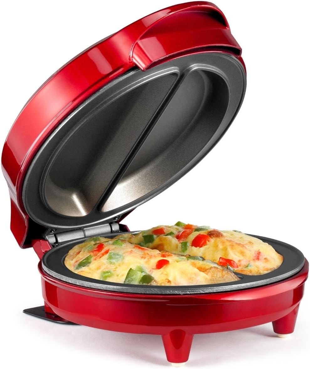 Holstein Housewares Non Stick Omelet & Frittata Maker, Met