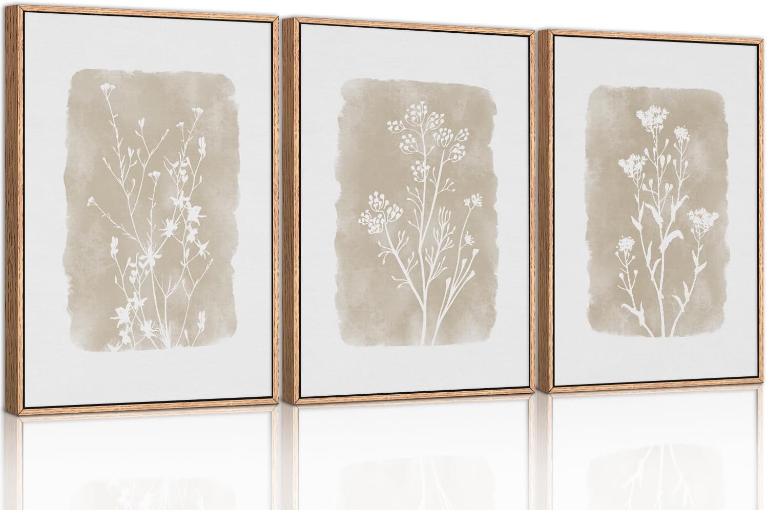 CHDITB Neutral Botanical Wall Art Set of , "x" Large