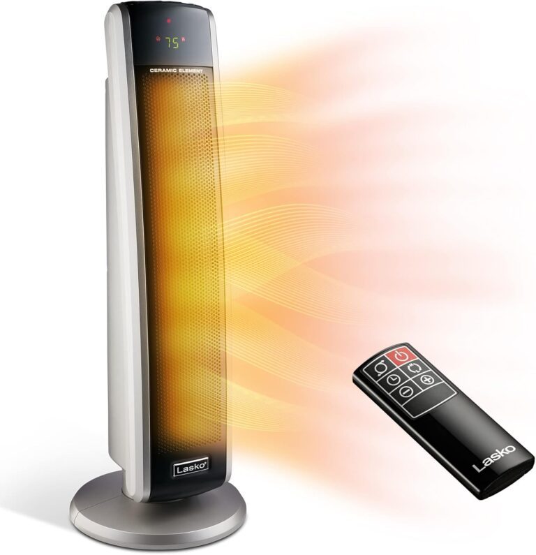 Lasko Oscillating Digital Ceramic Tower Heater for Large Roo