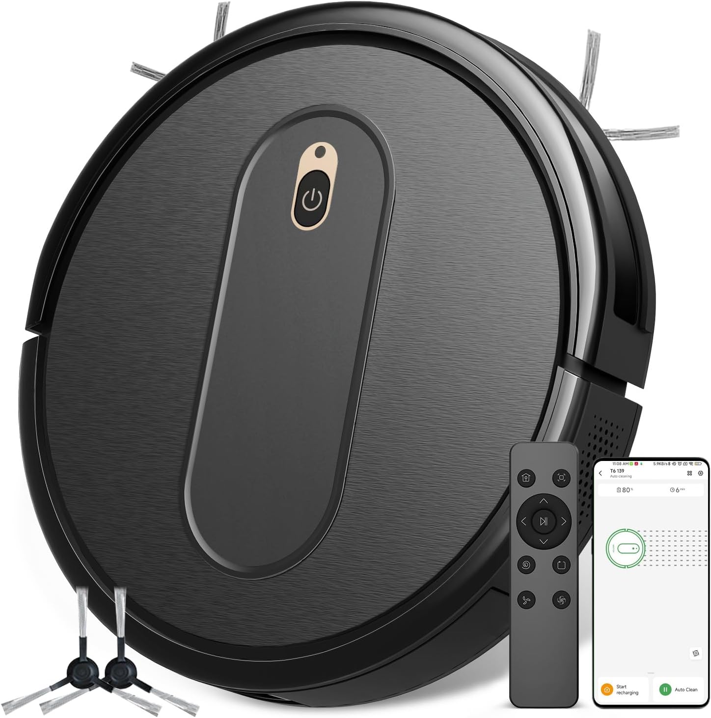 Robot Vacuum Cleaner Powerful Pa Suction, App/WiFi/Ale