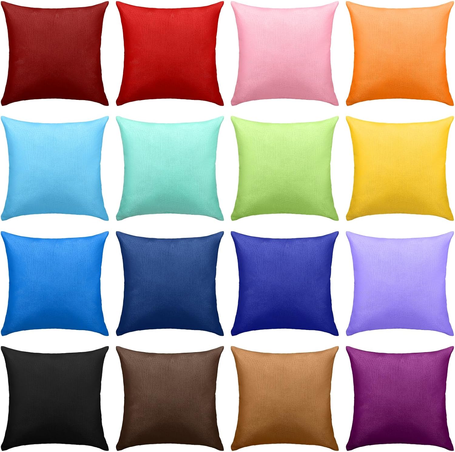 Preboun Pcs Colorful Decorative Throw Pillow Covers Bulk