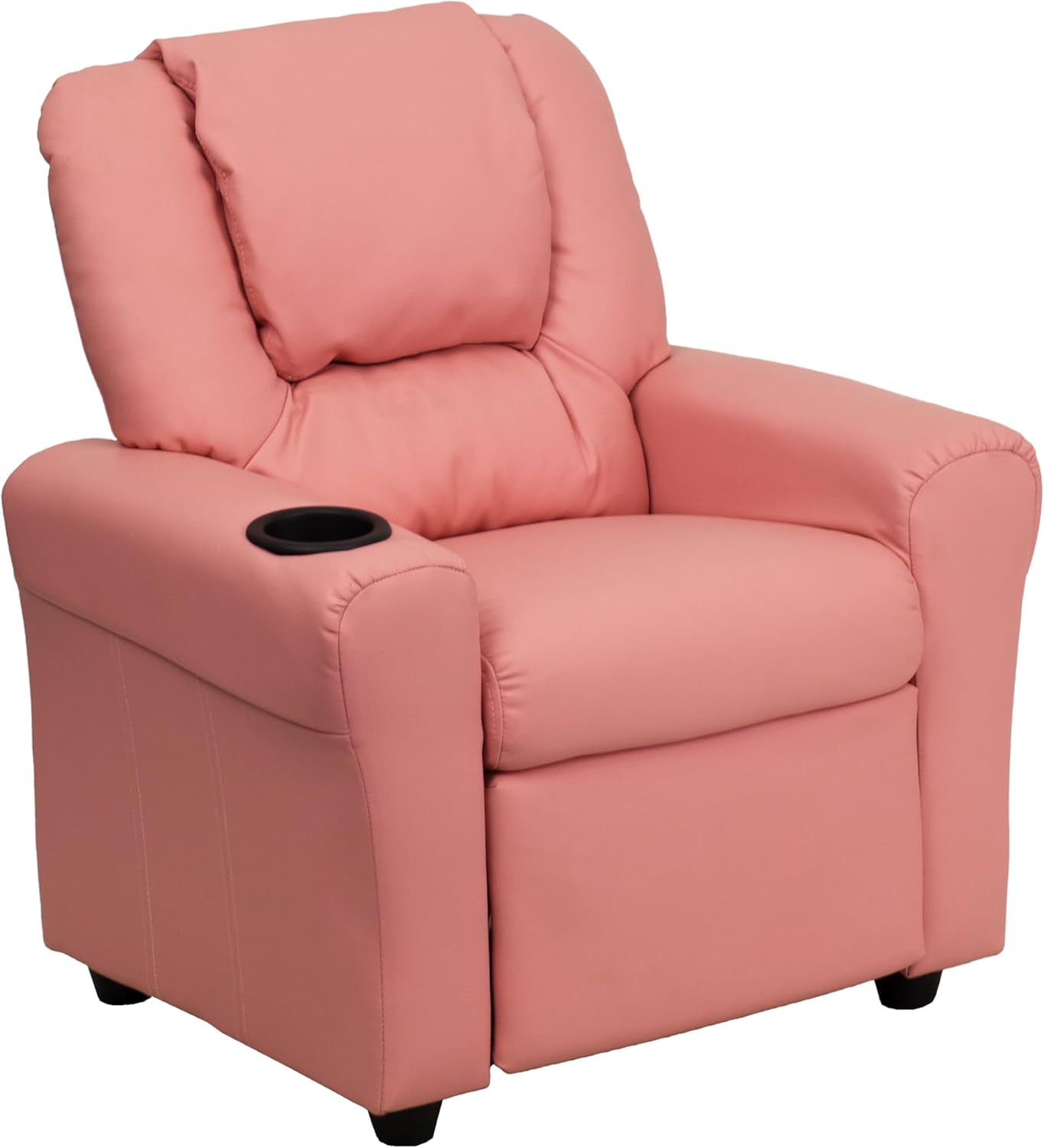 Flash Furniture Vana Vinyl Kids Recliner with Cup Holder, He