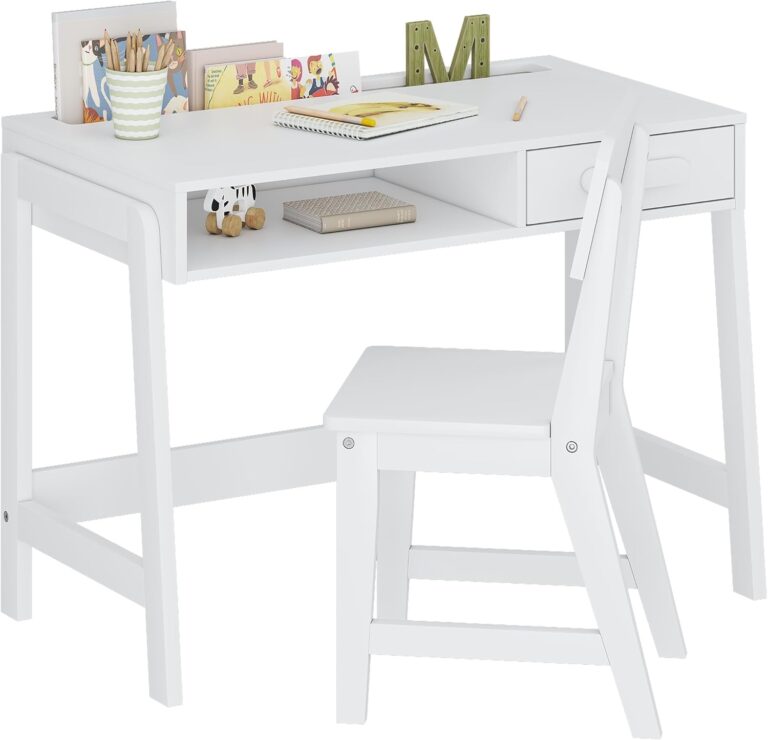 UTEX Kids Desk and Chair Set, Study Desk for Kids