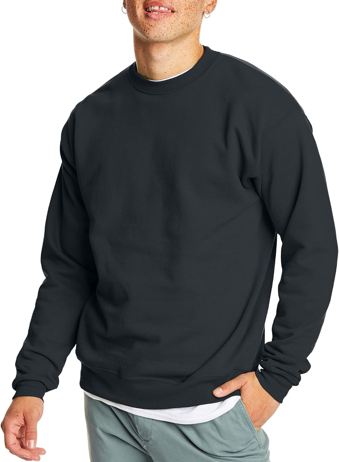 Hanes EcoSmart Fleece, Cotton Blend Pullover, Crewneck Sweat