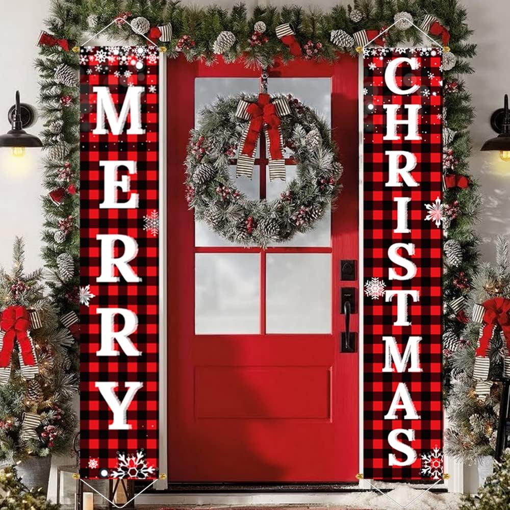 Ivenf Christmas Decorations Outdoor Yard Front Porch Sign Se