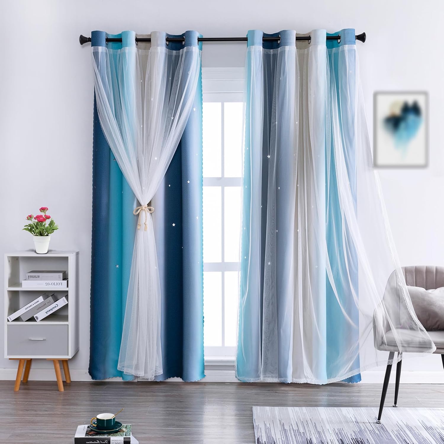 Anytime Dream Star Blackout Curtains for Kids Rooms Girl Pri