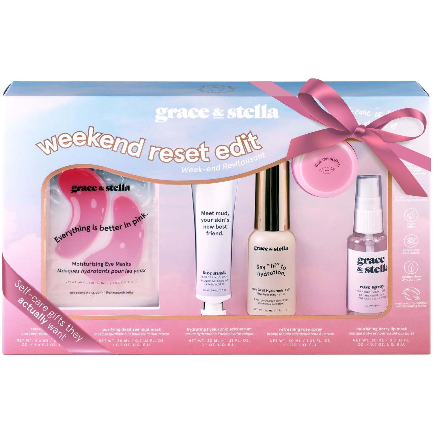 grace & stella Award Winning Weekend Reset Gift Set for