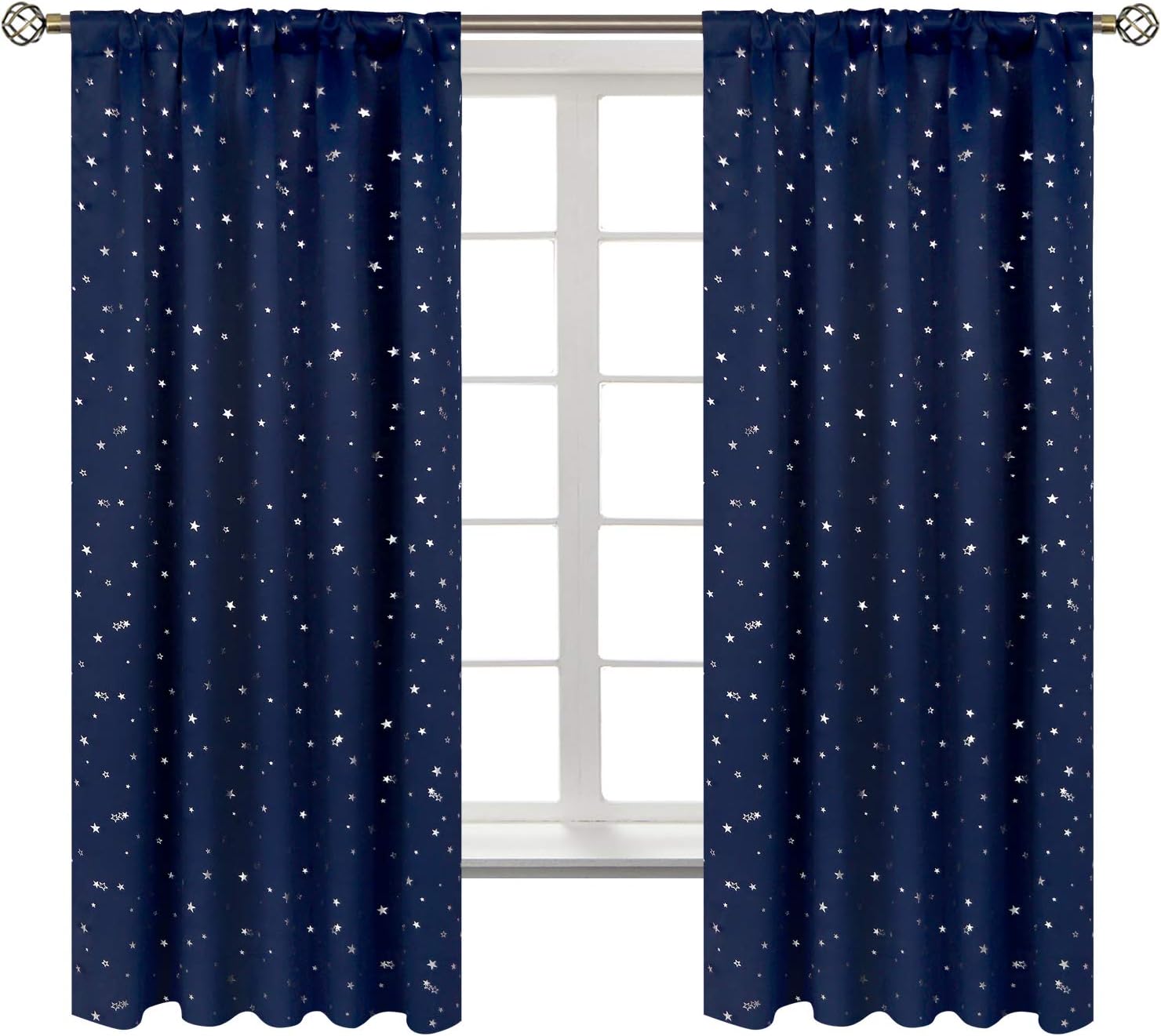 BGment Kids Blackout Curtains for Bedroom, Rod Pocket Room D