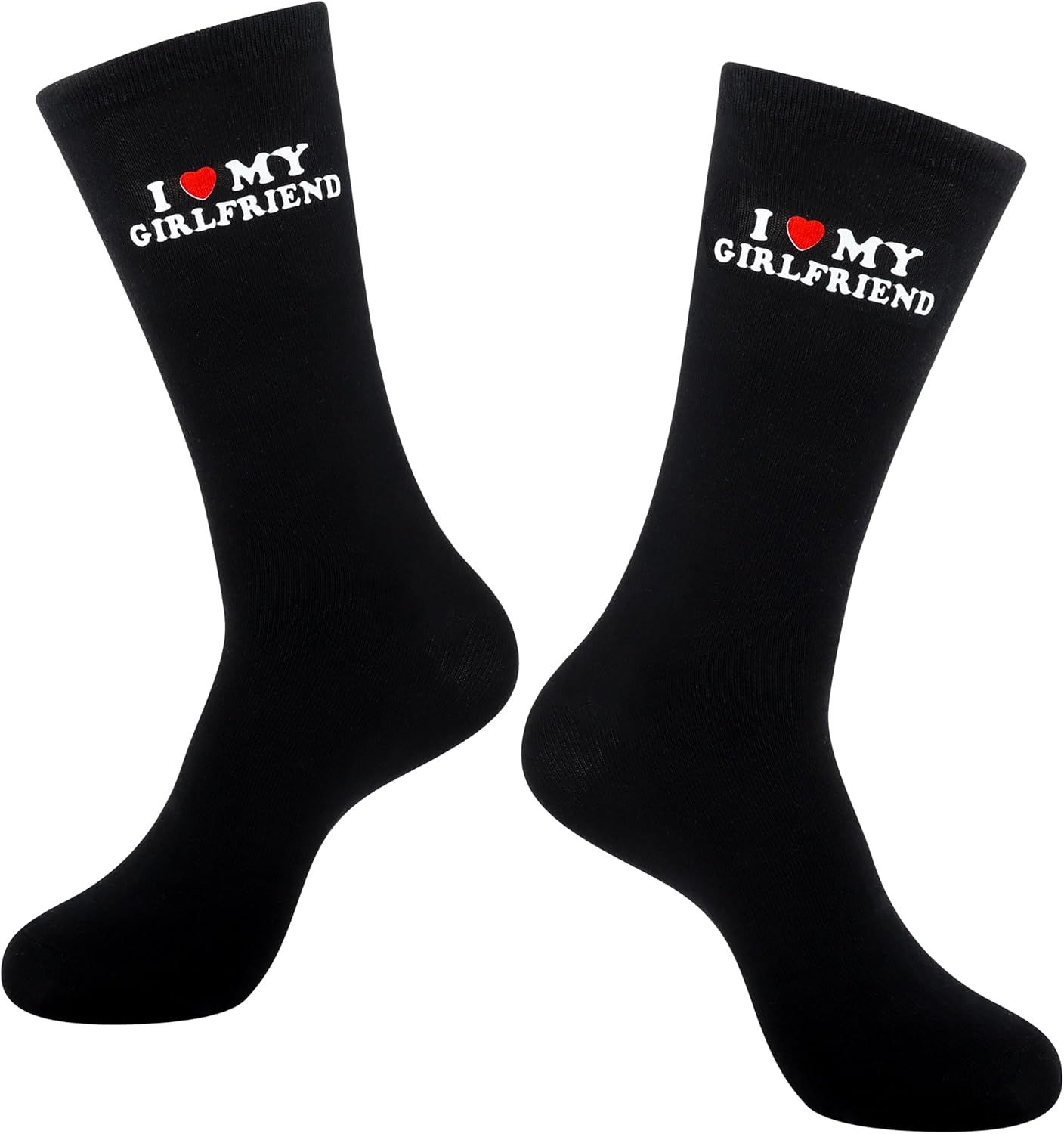 Moyel I Love My Girlfriend Socks Cute Gifts for Boyfriend