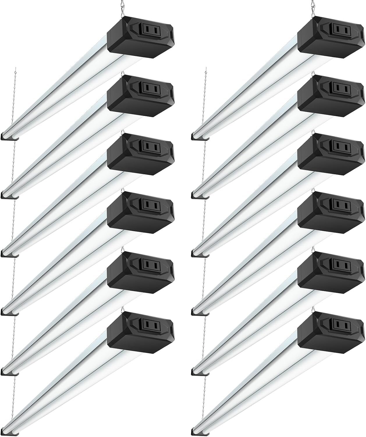 BBOUNDER Pack Linkable LED Shop Light with Reflector, Sup