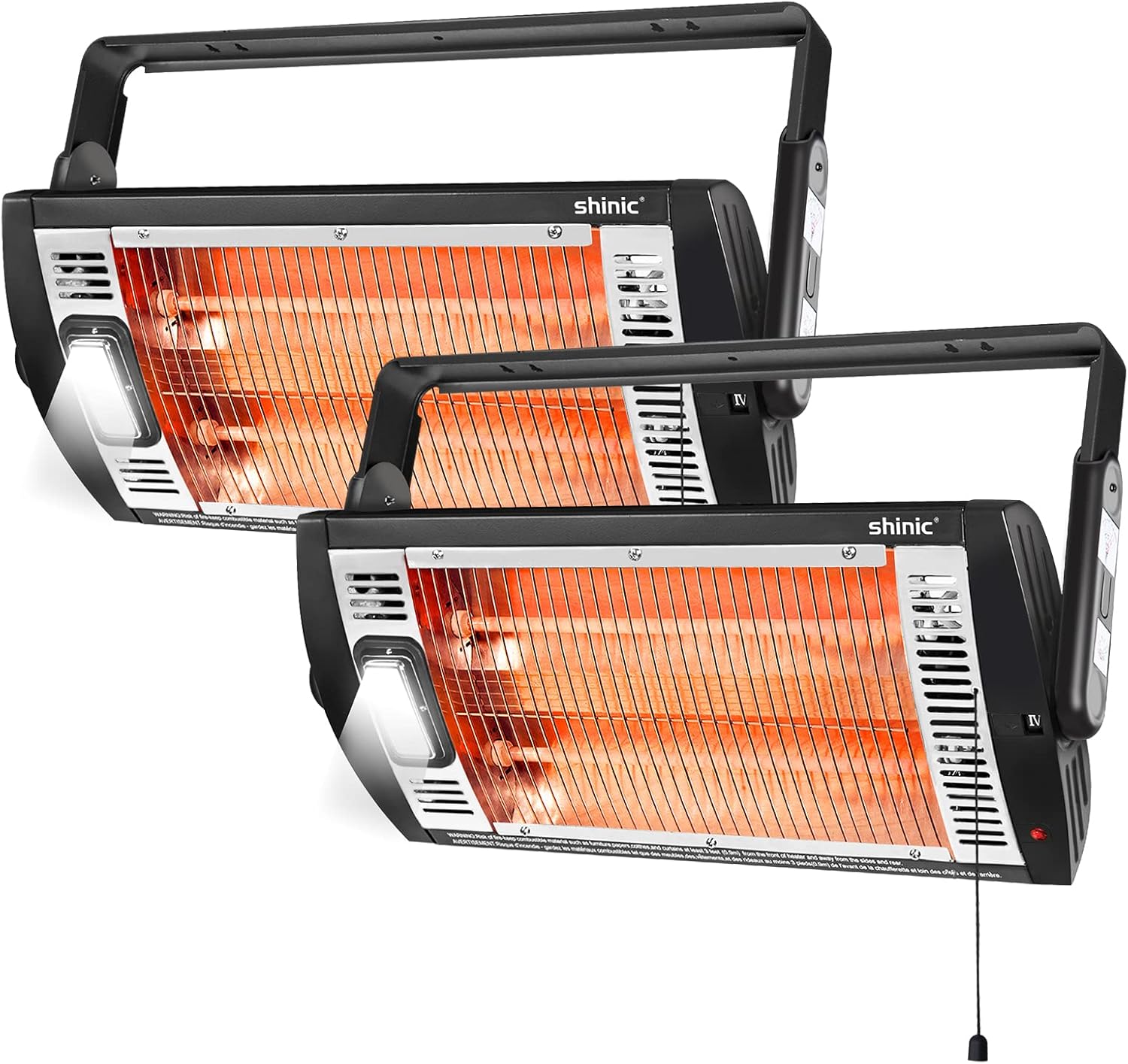 Shinic Packs Electric Garage Heaters, W/W Ceiling M