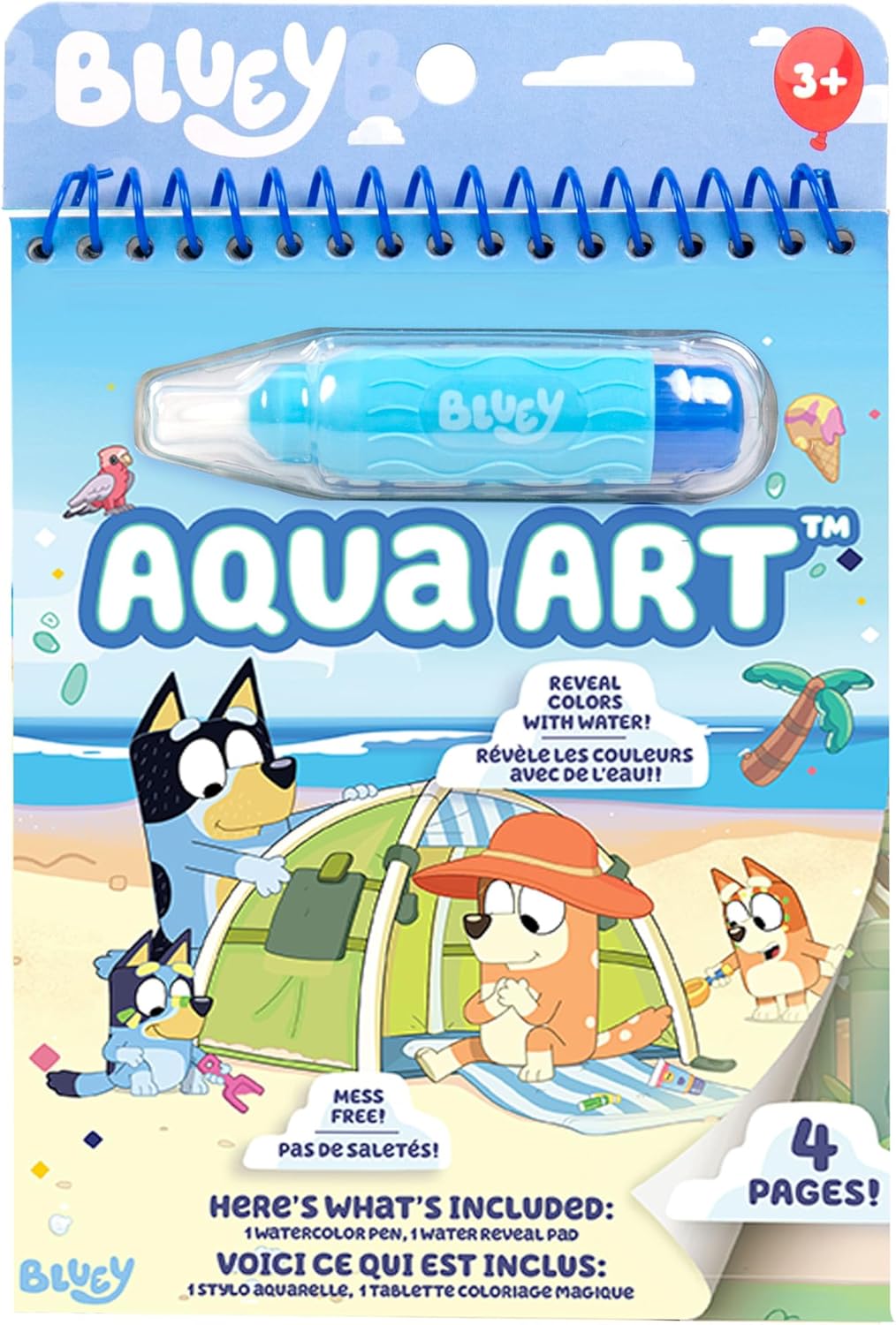 Horizon Group USA Bluey Aqua Art Reusable Water Reveal