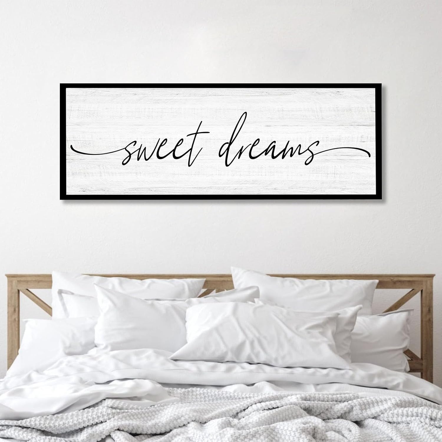 Sweet Dreams Wall Decor Above Bed Large ''×'' Farmhouse