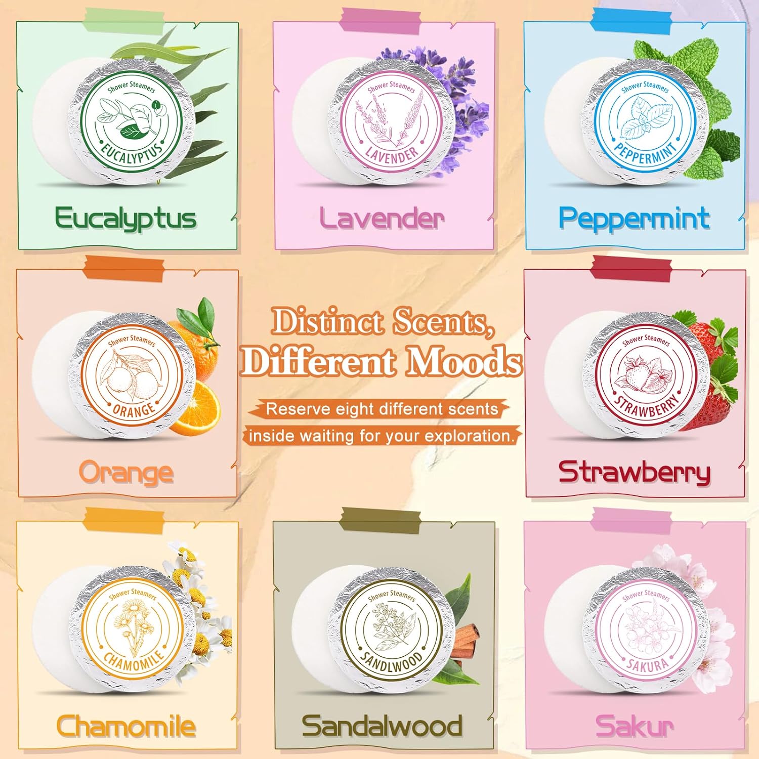 Shower Steamers Aromatherapy Christmas Gifts for Women,