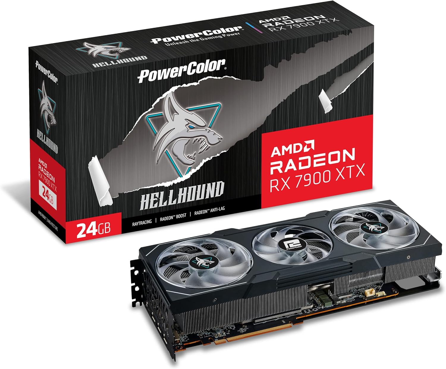 PowerColor Hellhound AMD Radeon RX XTX Graphics Card