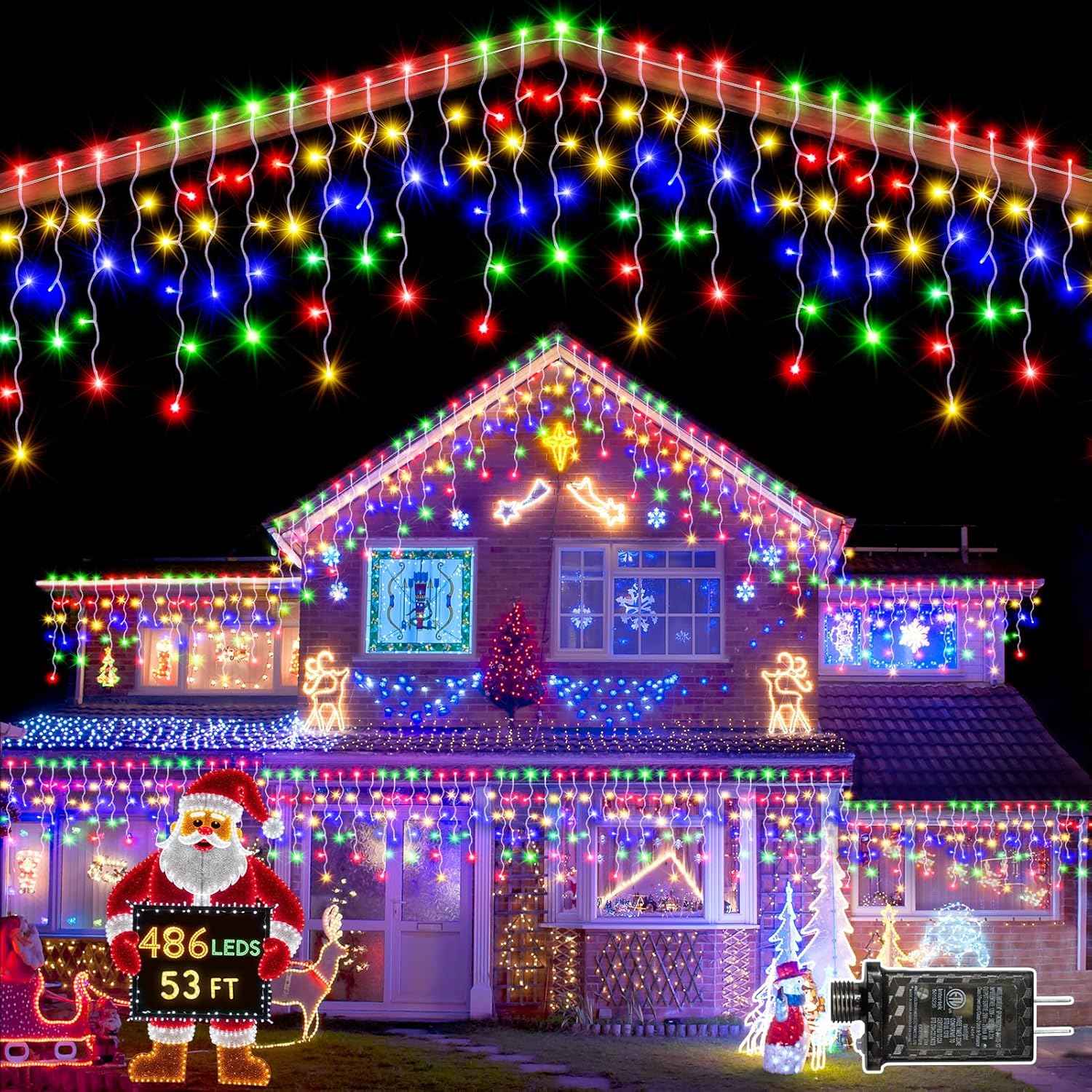 Christmas Lights Outdoor, FT LED Christmas Lights for