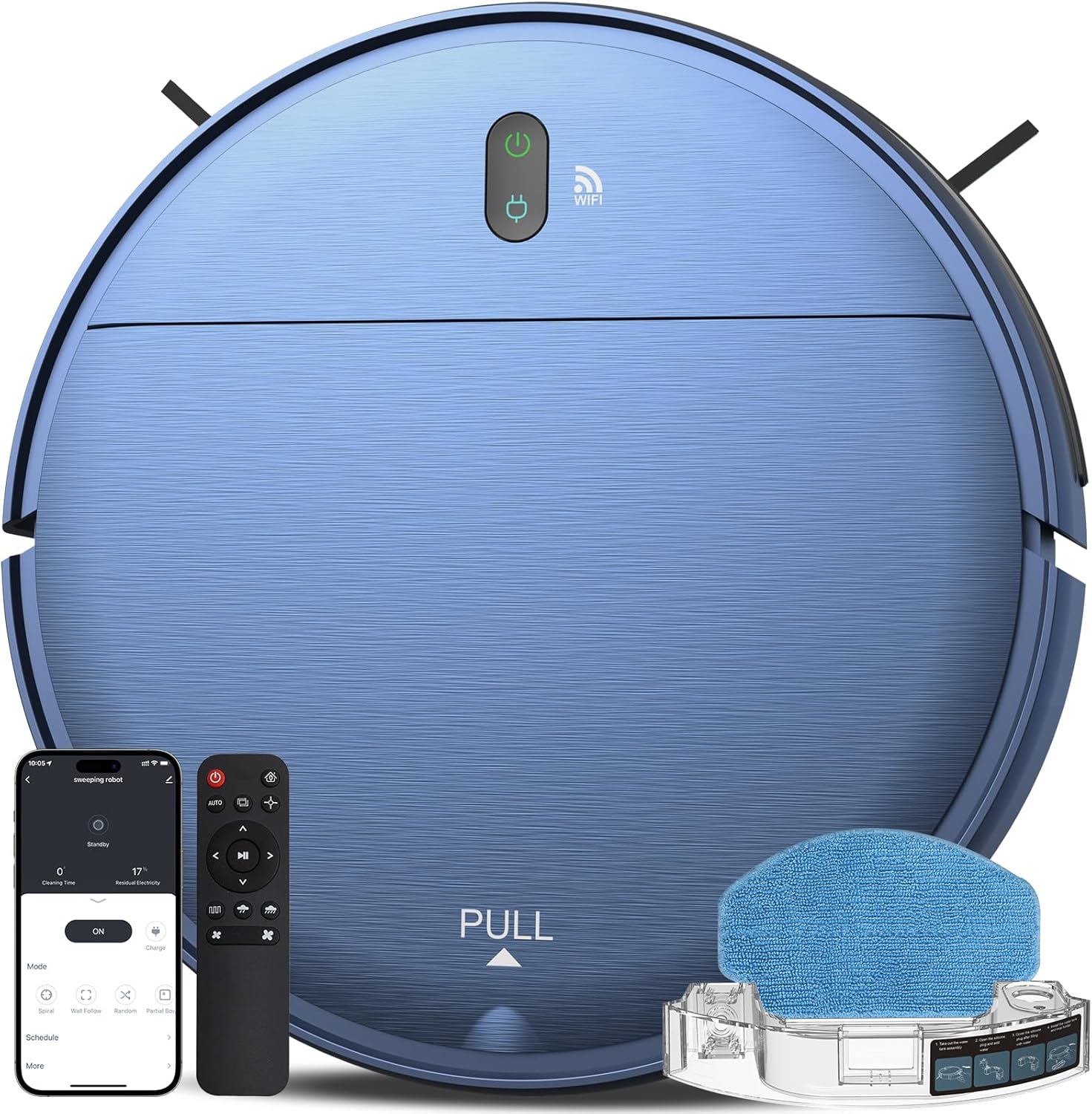 Robot Vacuum and Mop Combo, in Robot Mop