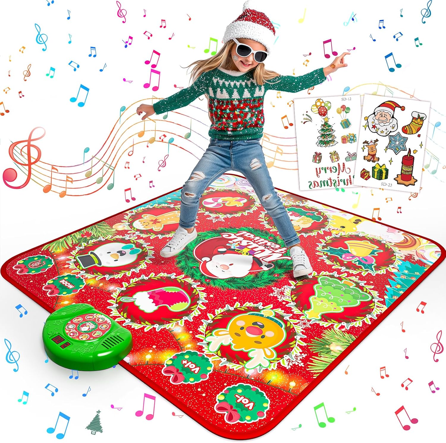 Christmas Dance Mat for Kids – Electronic Dance Game Toy,