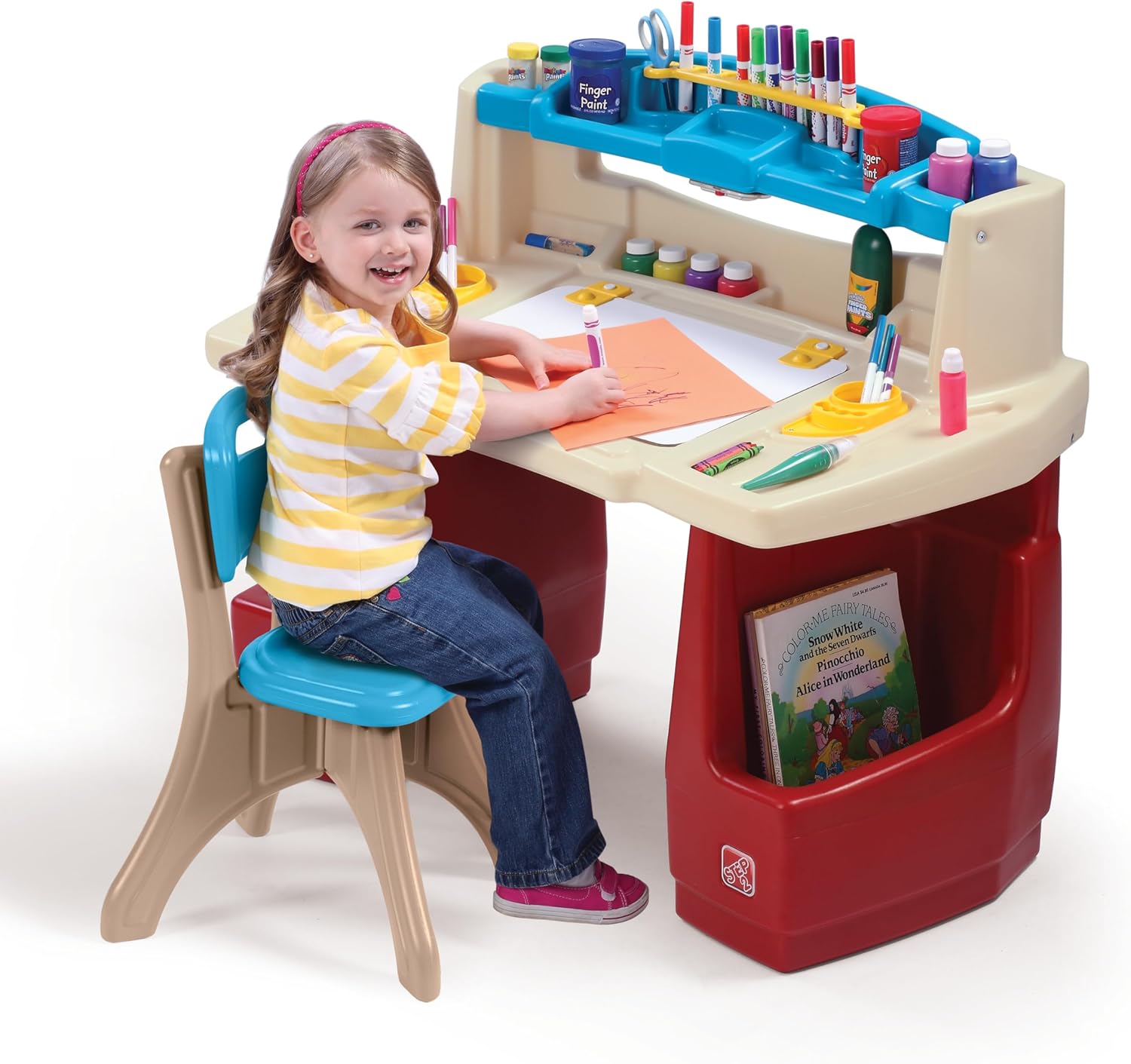 Step Deluxe Art Master Kids Desk, Toddler Activity Table an