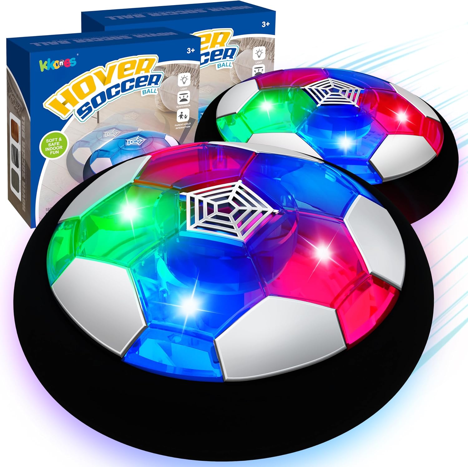 KKONES Kids Toys Hover Soccer Ball (Set of ), Battery