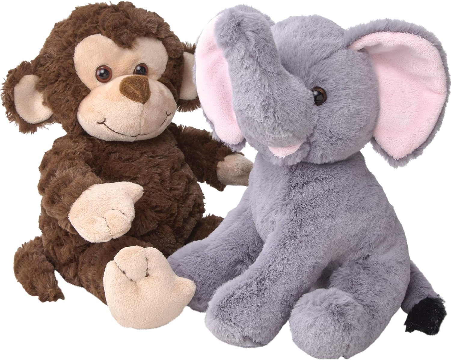 Elephant and Monkey Stuffed Animals Soft Plush Animal