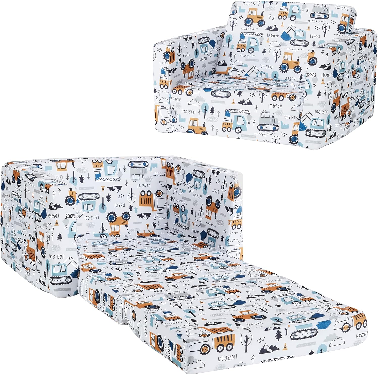 Ulax furniture Kids Sofa Couch, Children Flip Out Chair in